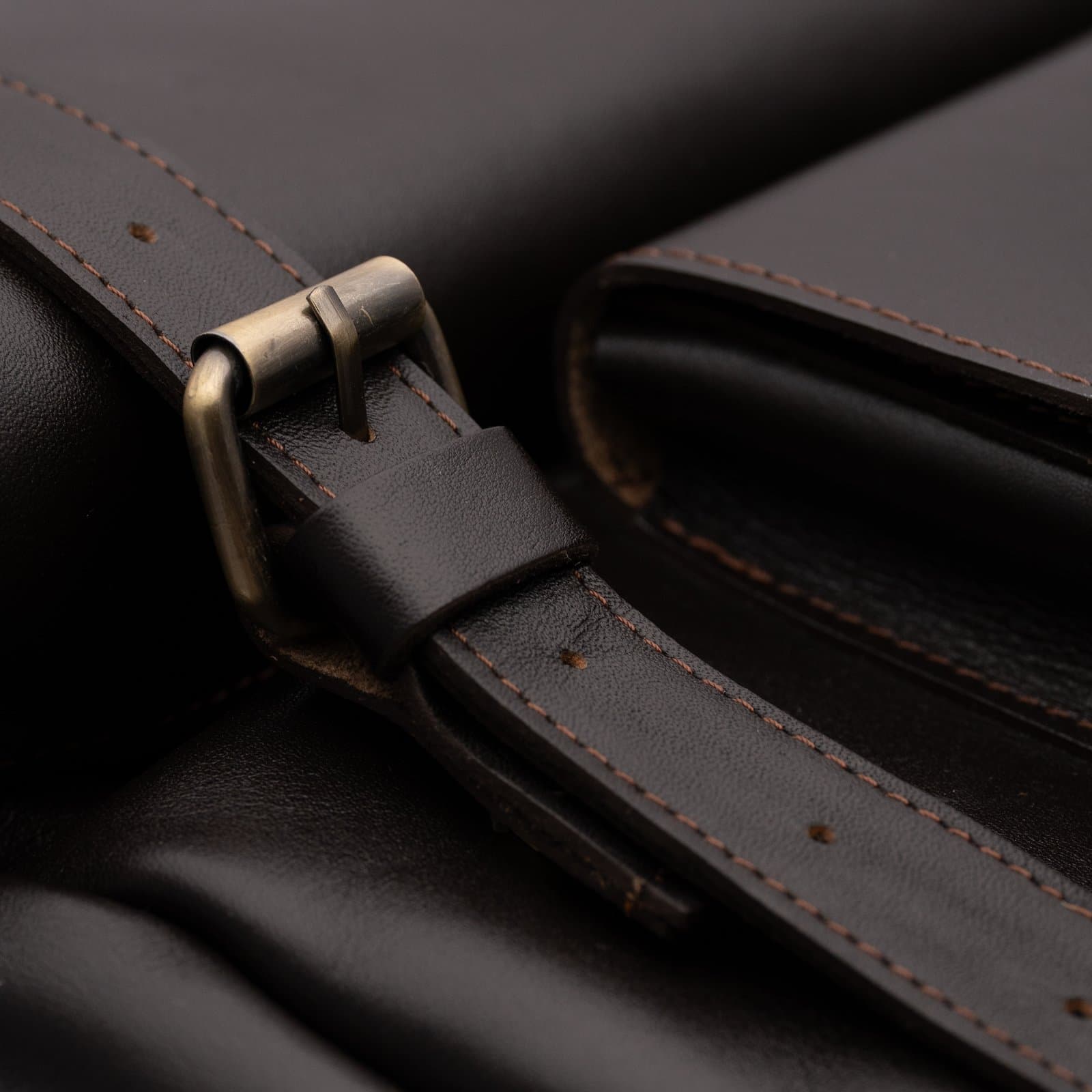 ARAS PINE Elvar Backpack — black leather, detail