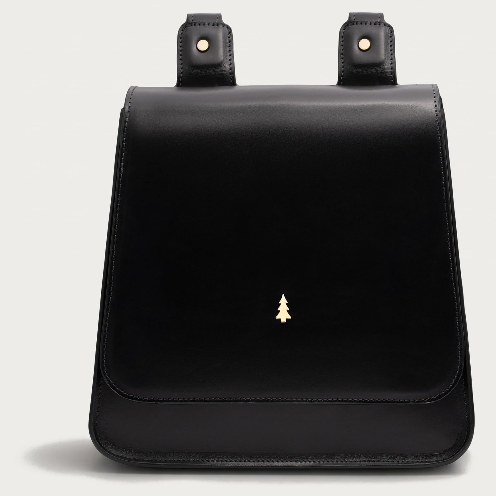 ARAS PINE Valerio Backpack — black — leather backpack, handmade in Türkiye