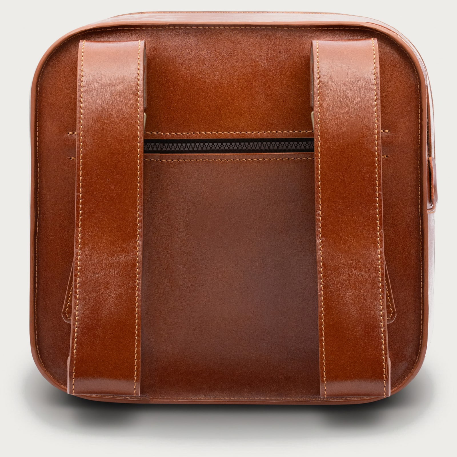 ARAS PINE Montel Backpack — back — leather backpack, handmade in Türkiye